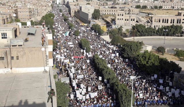 Yemen'de Filistin halkına destek gösterisi düzenlendi