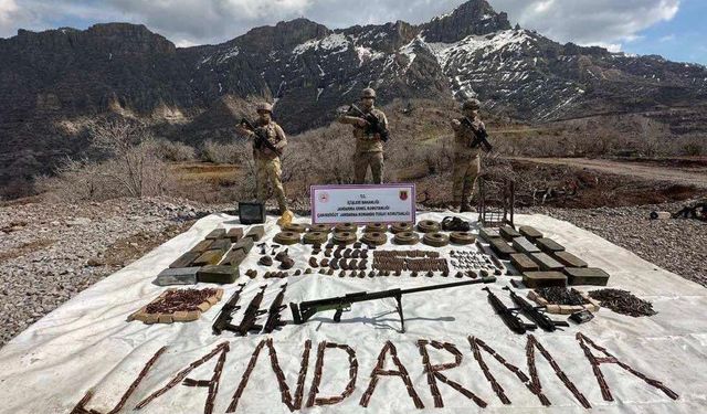 Şırnak'ta çok sayıda mühimmat ele geçirildi