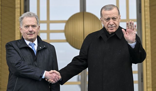 Cumhurbaşkanı Erdoğan, Finlandiya Cumhurbaşkanı Niinistö'yü karşıladı