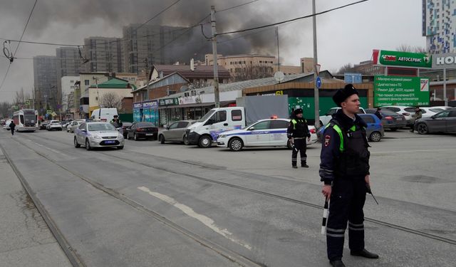 Rusya Federal Servisi'nde çıkan yangında 1 kişi can verdi