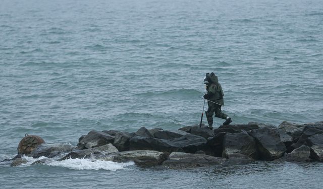 Ordu'da denizde mayın endişesi ekipleri harekete geçirdi