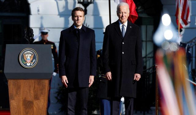 Biden ile Macron Çin ziyaretini görüştü