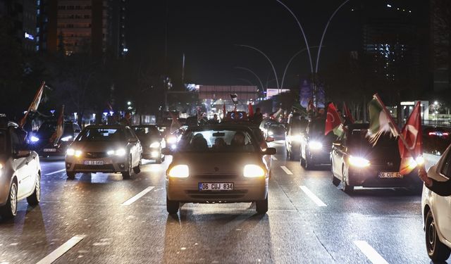 Ankara'da 500 araçla 'Kudüs'e Destek Konvoyu' düzenlendi