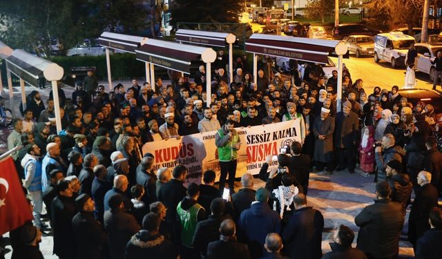 Birçok kentte işgalci İsrail'in Mescid-i Aksa saldırısına tepki