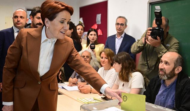 İyi Parti Genel Başkanı Akşener oyunu kullandı