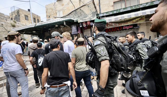 Siyonistlerin Kudüs'teki provokatif "bayrak yürüyüşü"