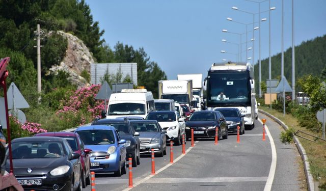 Muğla'ya üç günde 113 bine yakın araç girişi oldu