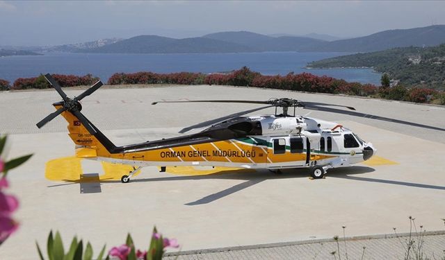 Yangın söndürme helikopteri "NEFES" Muğla'da göreve başladı