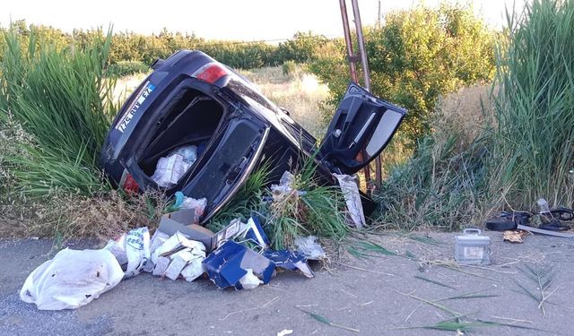 Malatya'da otomobil şarampole devrildi: 1 ölü, 4 yaralı