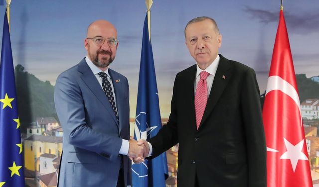 Cumhurbaşkanı Erdoğan, Charles Michel ile görüştü