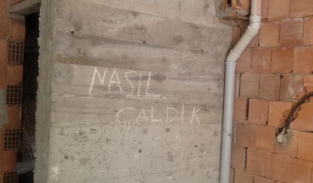 Hırsız duvara not bıraktı: Nasıl çaldık