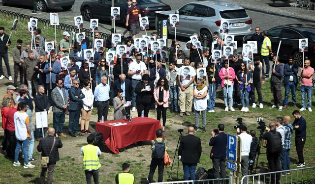 Terör örgütü PKK yandaşlarından Brüksel'de gösteri