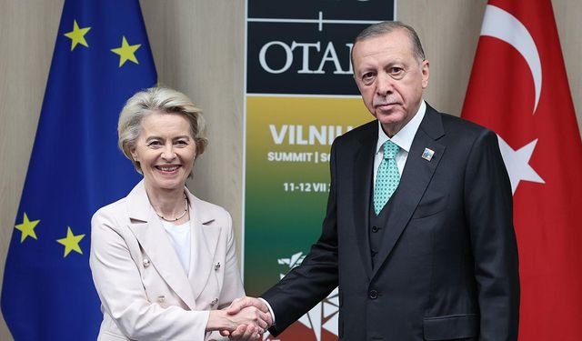 Cumhurbaşkanı Erdoğan, AB Komisyonu Başkanı Leyen ile görüştü