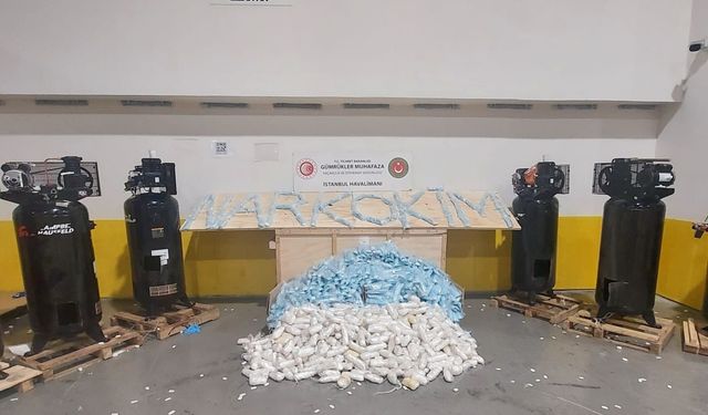 İstanbul Havalimanı'nda 427 kilogram uyuşturucu ele geçirildi