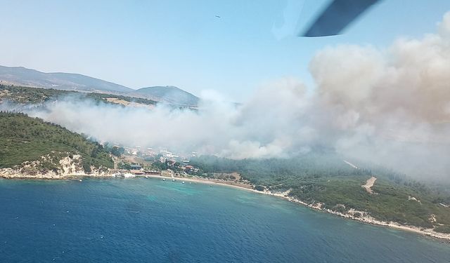 İzmir'de 2 noktada orman yangını: Yazlıklar tahliye ediliyor