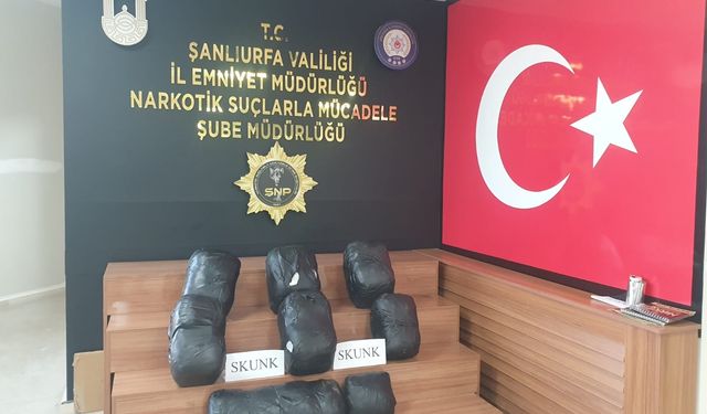 Şanlıurfa'da 32 kilo 660 gram uyuşturucu ele geçirildi: 4 gözaltı