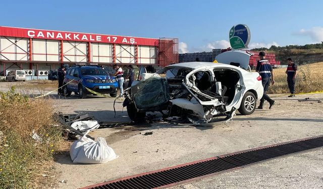 Çanakkale'de sürücünün öldüğü kazada otomobilden uyuşturucu çıktı