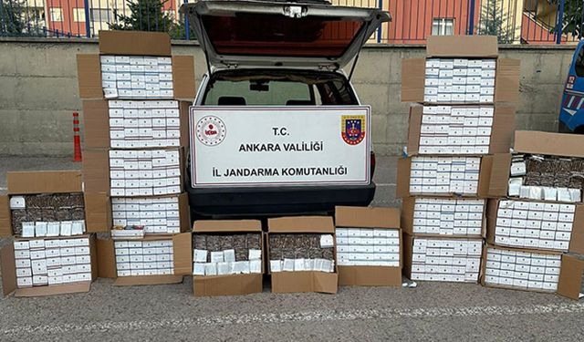 Ankara'da 2 bin 450 adet makaron ele geçirildi