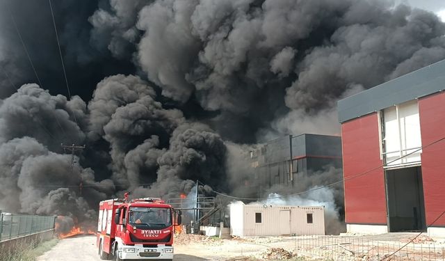 Tekirdağ'da kimya fabrikasında yangın