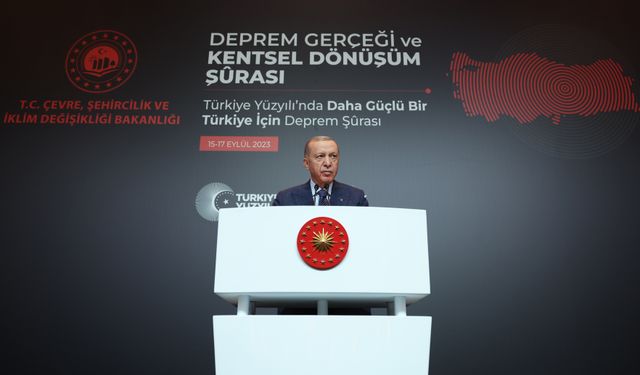 Cumhurbaşkanı Erdoğan'dan deprem açıklamaları