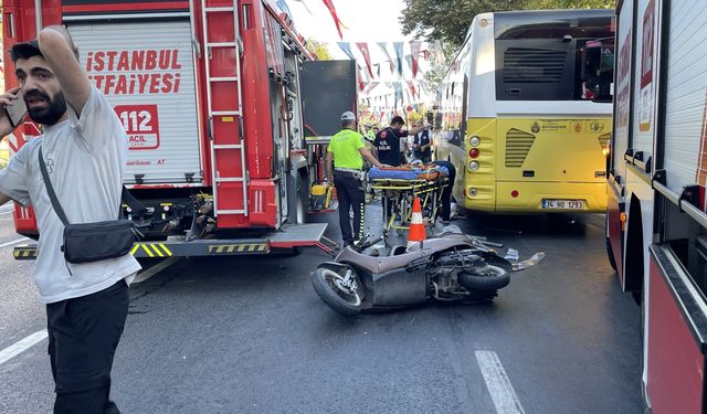 Motosikletle İETT otobüsü çarpıştı: 1 ölü