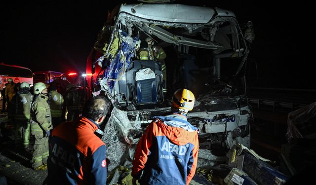 Kuzey Marmara Otoyolu’nda kaza: 1 ölü, 37 yaralı