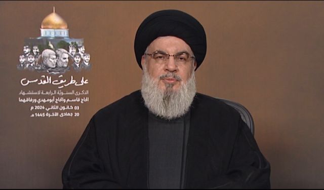 Nasrallah'tan İran ve Aruri için taziye açıklaması