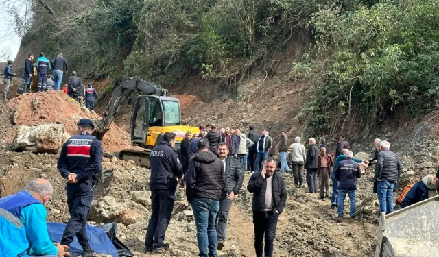 Trabzon'da göçük altında kalan 3 işçinin cansız bedenine ulaşıldı