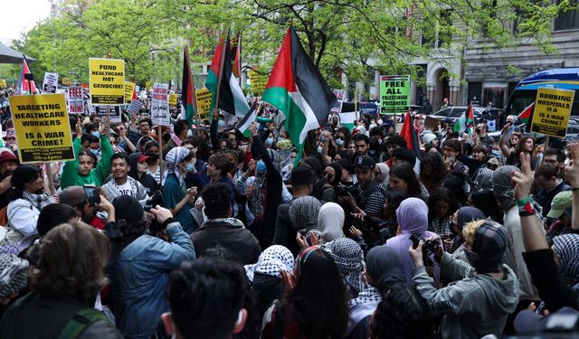 ABD'de başlayan öğrenci protestoları Filistin'e desteği sürdürüyor