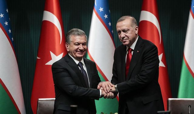 Cumhurbaşkanı Erdoğan Özbekistan Cumhurbaşkanı ile görüştü