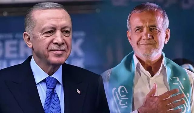 Erdoğan'dan Pezeşkiyan'a tebrik