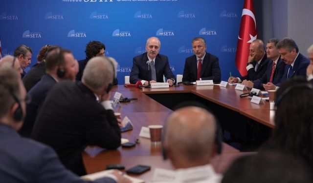 Kurtulmuş, Washington'da ABD düşünce kuruluşu temsilcileriyle bir araya geldi