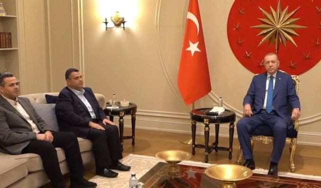 Cumhurbaşkanı Erdoğan, İsmail Heniyye'nin oğullarını kabul etti