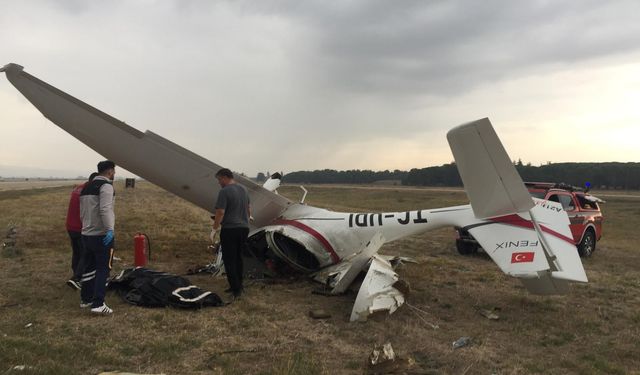 Bursa'da eğitim uçağının düşmesi sonucu iki pilot öldü