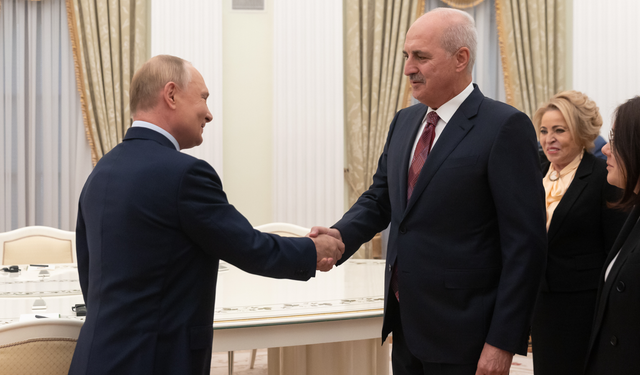 Putin, Kurtulmuş'u Kremlin'de kabul etti | Erdoğan-Putin görüşmesinin tarihi belli oldu