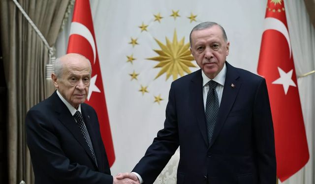 Cumhurbaşkanı Erdoğan, MHP Genel Başkanı Bahçeli'yi kabul etti