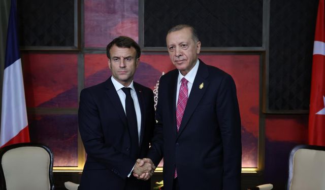 Cumhurbaşkanı Erdoğan, Fransa Cumhurbaşkanı Macron ile görüştü