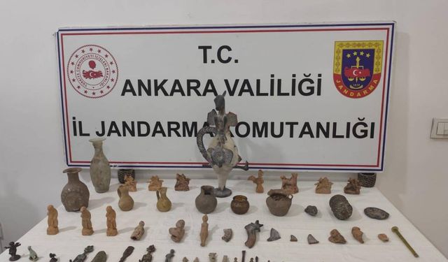 Başkentte tarihi eser operasyonu: 69 obje ele geçirildi