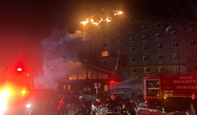 Kartalkaya Kayak Merkezi'nde otel yangını: 10 ölü, 32 yaralı