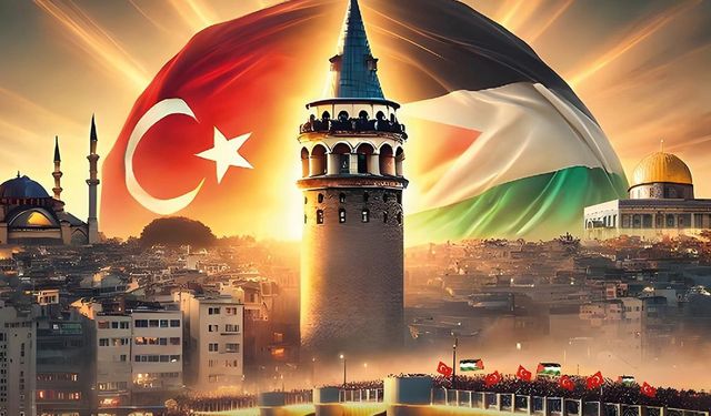 İstanbul'da Gazze yürüyüşü