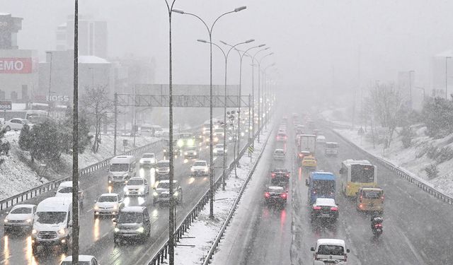 İstanbul'da kuvvetli rüzgar ve kar alarmı