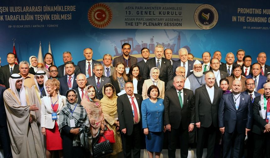 Asya Parlamenter Asamblesi 13. Genel Kurulu Antalya'da başladı