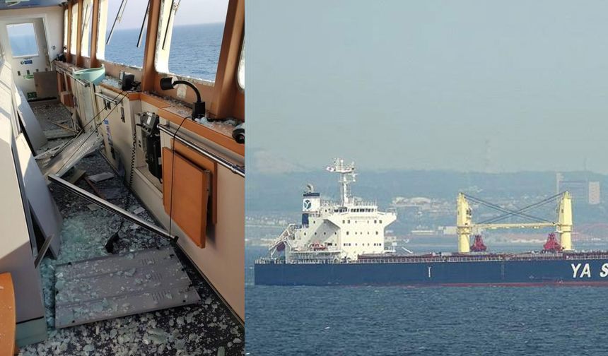 Ukrayna'da Türkiye bandralı gemi vuruldu
