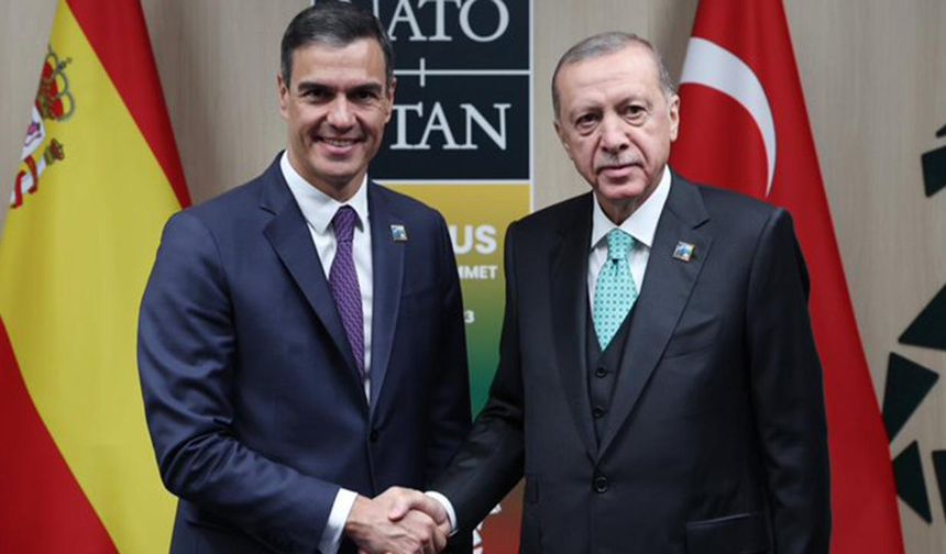Erdoğan, İspanya Başbakanı Sanchez ile Gazze'yi görüştü