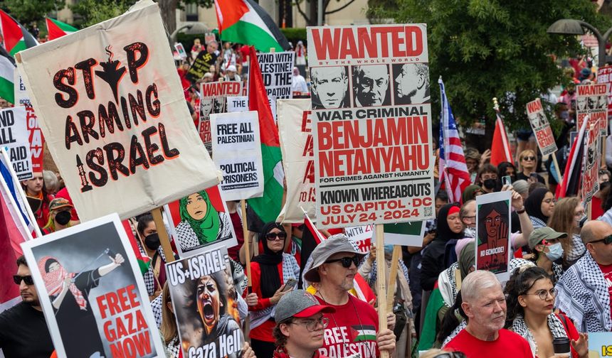 ABD'de Netanyahu karşıtı gösteriler sürüyor