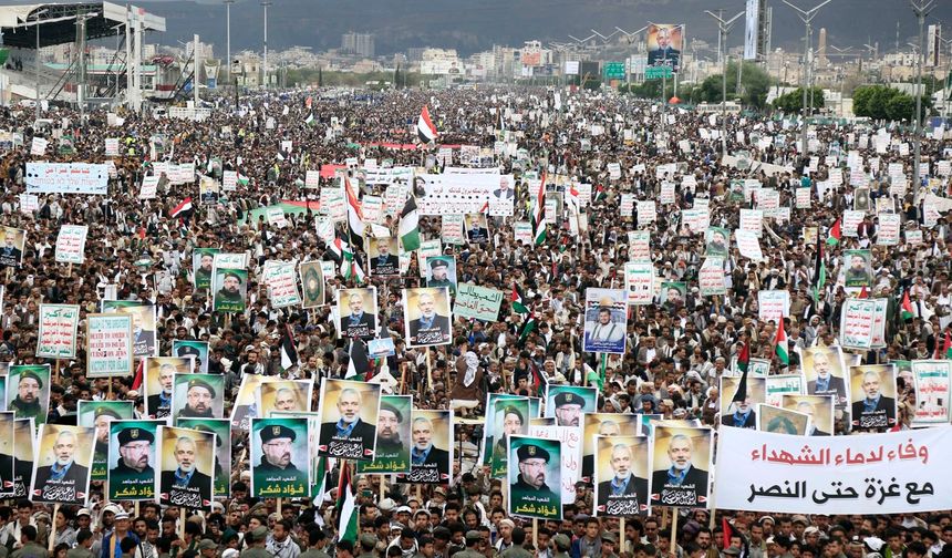 İsmail Heniyye'ye düzenlenen suikast Yemen'de protesto edildi