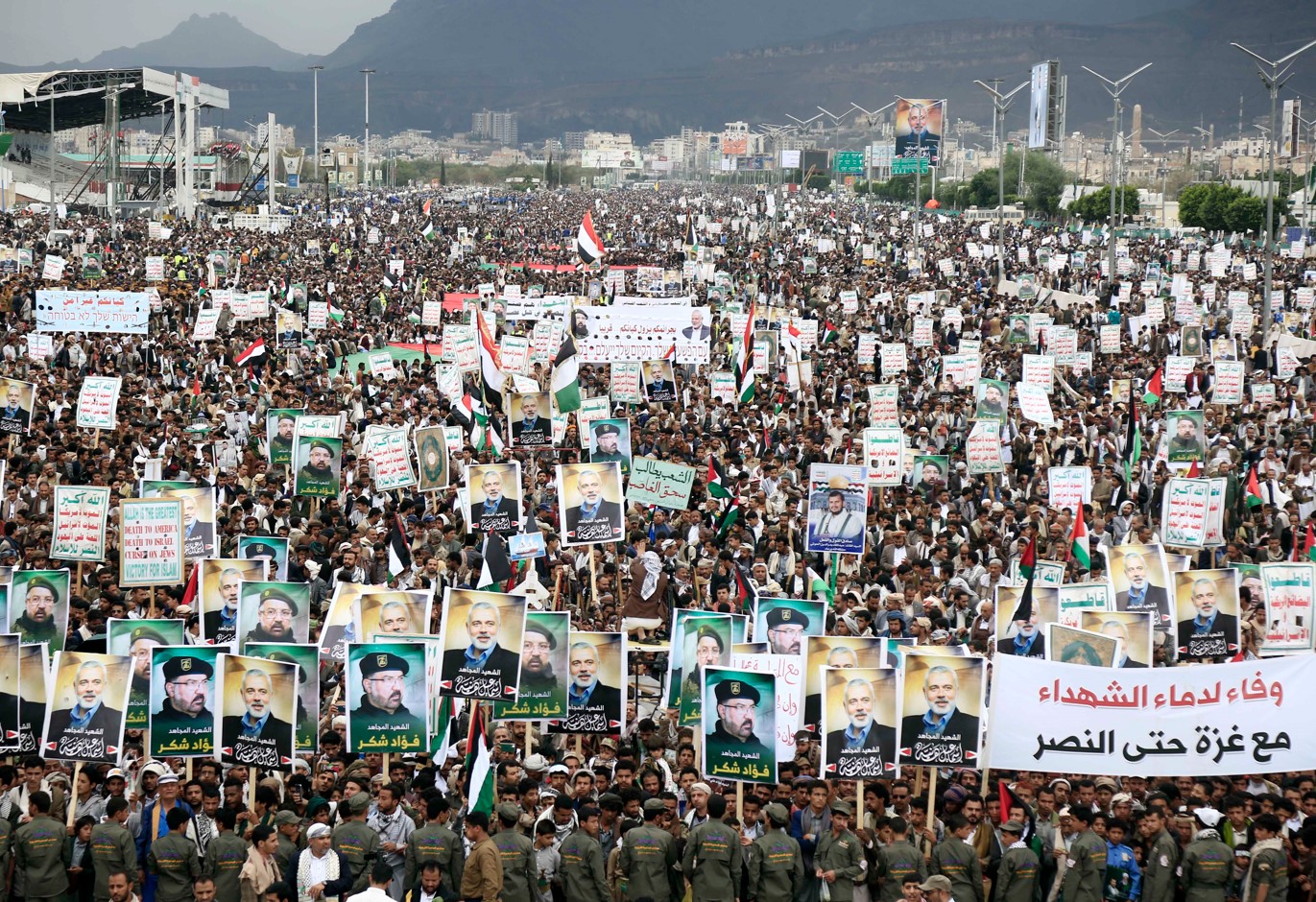 İsmail Heniyye'ye düzenlenen suikast Yemen'de protesto edildi